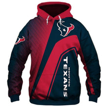 Load image into Gallery viewer, Houston Texans NFL Unisex Polyester Blend Zipper/Pullover 3D Sweatshirt Personalized Full Color Full Plus Size Best Gift Printed Logo Team