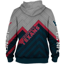 Load image into Gallery viewer, Houston Texans NFL Unisex Polyester Blend Zipper 3D Sweatshirt Long Sleeve Personalized Full Color Full Plus Size Best Gift Printed Logo Team