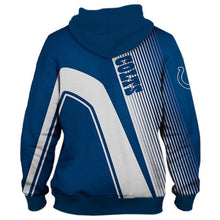 Load image into Gallery viewer, Indianapolis Colts NFL Unisex Polyester Zipper/Pullover 3D Hoodies Long Sleeve Personalized Full Color Full Plus Size Best Gift Printed Logo Team