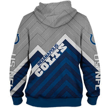 Load image into Gallery viewer, Indianapolis Colts NFL Unisex Polyester Blend Pullover/Zipper 3D Hoodies Personalized Full Color Full Plus Size Best Gift Printed Logo Team