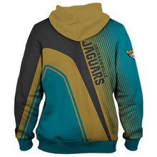 Load image into Gallery viewer, Jacksonville Jaguars NFL Unisex Polyester Blend 3D Hoodies Pullover Personalized Full Color Full Plus Size Best Gift Printed Logo Team