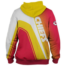 Load image into Gallery viewer, Kansas City Chiefs NFL Unisex Polyester Blend Pullover/Zipper 3D Hoodies Pullover Personalized Full Color Full Plus Size Best Gift Printed Logo Team