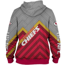Load image into Gallery viewer, Kansas City Chiefs Unisex Polyester Blend Pullover/Zipper 3D Hoodies Personalized Full Color Full Plus Size Best Gift Printed Logo Team