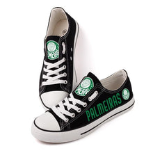 Load image into Gallery viewer, Sociedade Esportiva Palmeiras Apparel Unisex Breathable Canvas Shoes Black Full Plus Size Best Gift Printed Logo Team