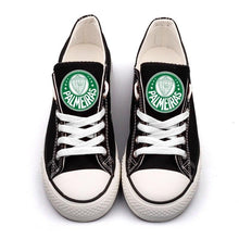 Load image into Gallery viewer, Sociedade Esportiva Palmeiras Apparel Unisex Breathable Canvas Shoes Black Full Plus Size Best Gift Printed Logo Team