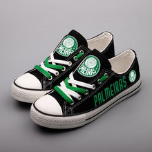 Load image into Gallery viewer, Sociedade Esportiva Palmeiras Apparel Unisex Breathable Canvas Shoes Black Full Plus Size Best Gift Printed Logo Team