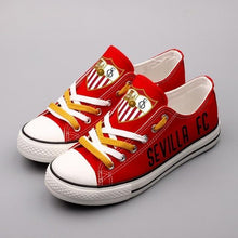 Load image into Gallery viewer, Sevilla FC Apparel Unisex Breathable Canvas Shoes Red Full Plus Size Best Gift Printed Logo Team