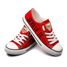 Load image into Gallery viewer, Sevilla FC Apparel Unisex Breathable Canvas Shoes Red Full Plus Size Best Gift Printed Logo Team