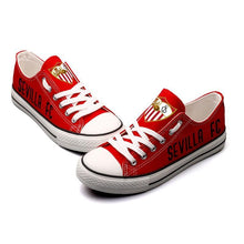 Load image into Gallery viewer, Sevilla FC Apparel Unisex Breathable Canvas Shoes Red Full Plus Size Best Gift Printed Logo Team
