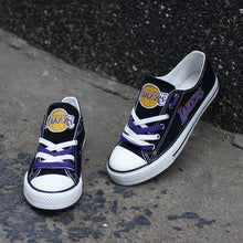 Load image into Gallery viewer, Los Angeles Lakers NBA Apparel Unisex Breathable Shoes Custom Limited Black Full Plus Size Best Gift Printed Logo Team