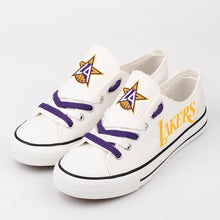 Load image into Gallery viewer, Los Angeles Lakers NBA Apparel Unisex Breathable Shoes Custom Limited Black Full Plus Size Best Gift Printed Logo Team