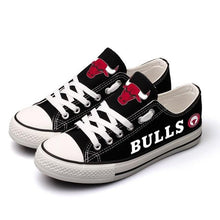 Load image into Gallery viewer, Chicago Bulls NBA Apparel Unisex Breathable Shoes Custom Limited Black Full Plus Size Best Gift Printed Logo Team