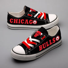 Load image into Gallery viewer, Chicago Bulls NBA Apparel Unisex Breathable Shoes Custom Limited Black Full Plus Size Best Gift Printed Logo Team