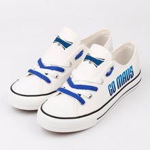 Load image into Gallery viewer, Dallas Mavericks NBA Apparel Unisex Breathable Canvas Shoes Black/White/Blue Full Plus Size Best Gift Printed Logo Team