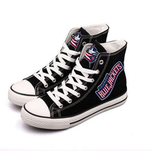 Load image into Gallery viewer, Columbus Blue Jackets NHL Apparel Unisex Breathable Shoes Custom Black/Blue Full Plus Size Best Gift Printed Logo Team
