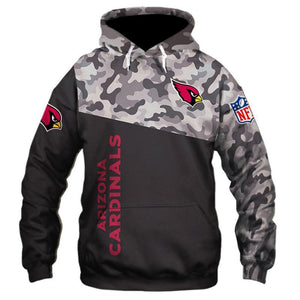 Arizona Cardinals NFL Apparel Men 3D Polyester Hoodie Sweatshirt Personalized Full Color Full Plus Size Best Gift Printed Logo Team