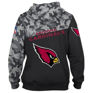 Arizona Cardinals NFL Apparel Men 3D Polyester Hoodie Sweatshirt Personalized Full Color Full Plus Size Best Gift Printed Logo Team