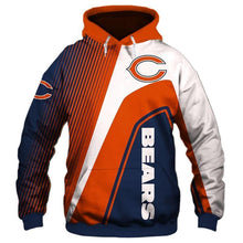 Load image into Gallery viewer, Chicago Bears NFL Apparel Men 3D Polyester Hoodie Sweatshirt Personalized Full Color Full Plus Size Best Gift Printed Logo Team