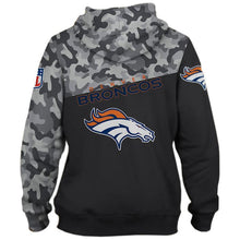 Load image into Gallery viewer, Denver Broncos NFL Apparel Men 3D Polyester Military Hoodie Sweatshirt Personalized Full Color Full Plus Size Best Gift Printed Logo Team