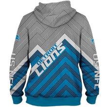 Load image into Gallery viewer, Detroit Lions NFL Apparel Men 3D Polyester Hoodie Sweatshirt Personalized Full Color Full Plus Size Best Gift Printed Logo Team