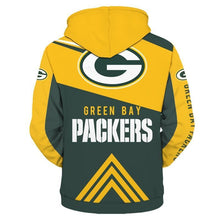 Load image into Gallery viewer, Green Bay Packers NFL Apparel Men 3D Polyester Hoodie Sweatshirt Personalized Full Color Full Plus Size Best Gift Printed Logo Team