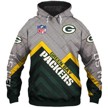 Load image into Gallery viewer, Green Bay Packers NFL Apparel Men 3D Polyester Hoodie Sweatshirt Personalized Full Color Full Plus Size Best Gift Printed Logo Team