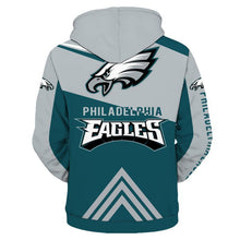 Load image into Gallery viewer, Philadelphia Eagles NFL Apparel Men 3D Polyester Hoodie Sweatshirt Personalized Full Color Full Plus Size Best Gift Printed Logo Team