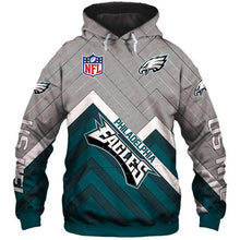 Load image into Gallery viewer, Philadelphia Eagles NFL Apparel Men 3D Polyester Hoodie Sweatshirt Personalized Full Color Full Plus Size Best Gift Printed Logo Team