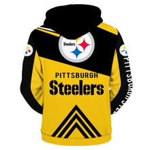 Load image into Gallery viewer, Pittsburgh Steelers NFL Apparel Men 3D Polyester Hoodie Sweatshirt Personalized Full Color Full Plus Size Best Gift Printed Logo Team
