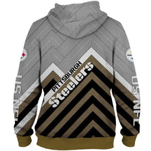 Load image into Gallery viewer, Pittsburgh Steelers NFL Apparel Men 3D Polyester Hoodie Sweatshirt Personalized Full Color Full Plus Size Best Gift Printed Logo Team