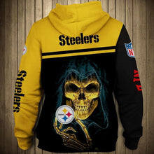 Load image into Gallery viewer, Pittsburgh Steelers NFL Apparel Men 3D Polyester Hoodie Sweatshirt Personalized Full Color Full Plus Size Best Gift Printed Logo Team