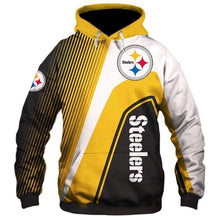 Load image into Gallery viewer, Pittsburgh Steelers NFL Apparel Men 3D Polyester Hoodie Sweatshirt Personalized Full Color Full Plus Size Best Gift Printed Logo Team