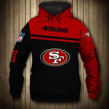 Load image into Gallery viewer, San Francisco 49ers NFL Apparel Men 3D Polyester Hoodie Sweatshirt Personalized Full Color Full Plus Size Best Gift Printed Logo Team