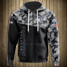 Load image into Gallery viewer, Seattle Seahawks NFL Apparel Men 3D Polyester Hoodie Sweatshirt Personalized Full Color Full Plus Size Best Gift Printed Logo Team
