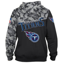 Load image into Gallery viewer, Tennessee Titans NFL Apparel Men 3D Polyester Military Hoodie Sweatshirt Personalized Full Color Full Plus Size Best Gift Printed Logo Team