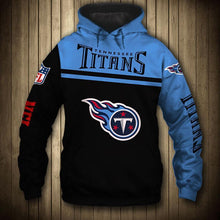 Load image into Gallery viewer, Tennessee Titans NFL Apparel Men 3D Polyester Hoodie Sweatshirt Personalized Full Color Full Plus Size Best Gift Printed Logo Team