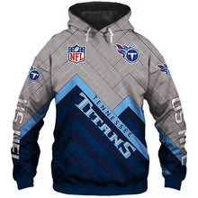 Load image into Gallery viewer, Tennessee Titans NFL Apparel Men 3D Polyester Hoodie Sweatshirt Personalized Full Color Full Plus Size Best Gift Printed Logo Team