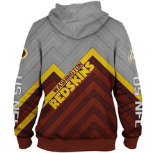 Load image into Gallery viewer, Washington Redskins NFL Apparel Men 3D Polyester Hoodie Sweatshirt Personalized Full Color Full Plus Size Best Gift Printed Logo Team