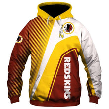 Load image into Gallery viewer, Washington Redskins NFL Apparel Men 3D Polyester Hoodie Sweatshirt Personalized Full Color Full Plus Size Best Gift Printed Logo Team