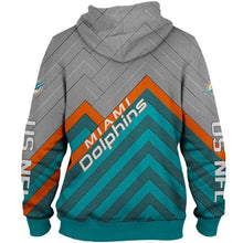 Load image into Gallery viewer, Miami Dolphins NFL Apparel Men 3D Polyester Hoodie Sweatshirt Personalized Full Color Full Plus Size Best Gift Printed Logo Team