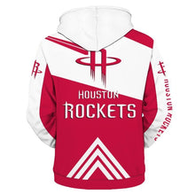 Load image into Gallery viewer, Houston Rockets NBA Apparel Men 3D Polyester Zipper Hoodie Sweatshirt Personalized Full Color Full Plus Size Best Gift Printed Logo Team