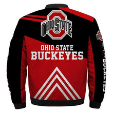 Load image into Gallery viewer, Ohio State Buckeyes NCAA Apparel Men Zipper Bomber Jacket Personalized Full Color Full Plus Size Best Gift Printed Logo Team