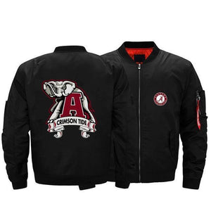 Alabama Crimson Tide NCAA Apparel Men Zipper Motorcycle Jacket Personalized Full Color Full Plus Size Best Gift Printed Logo Team