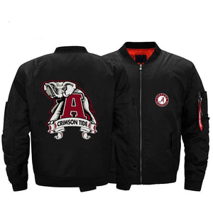 Alabama Crimson Tide NCAA Apparel Men Zipper Motorcycle Jacket Personalized Full Color Full Plus Size Best Gift Printed Logo Team