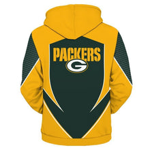 Load image into Gallery viewer, Green Bay Packers NFL Apparel Men New Design 3D Polyester Hoodie Sweatshirt Personalized Full Color Full Plus Size Best Gift Printed Logo Team