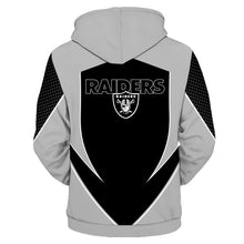 Load image into Gallery viewer, Oakland Raiders NFL Apparel Men New Design 3D Polyester Hoodie Sweatshirt Personalized Full Color Full Plus Size Best Gift Printed Logo Team