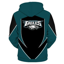 Load image into Gallery viewer, Philadelphia Eagles NFL Apparel Men New Design 3D Polyester Hoodie Sweatshirt Personalized Full Color Full Plus Size Best Gift Printed Logo Team