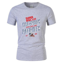 Load image into Gallery viewer, New England Patriots NFL Apparel Unisex Short Sleeve Graphic Super Bowl LIII T-Shirt Personalized Full Color Full Plus Size Best Gift Printed Logo Team