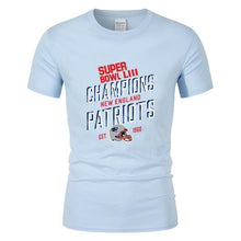 Load image into Gallery viewer, New England Patriots NFL Apparel Unisex Short Sleeve Graphic Super Bowl LIII T-Shirt Personalized Full Color Full Plus Size Best Gift Printed Logo Team