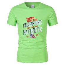 Load image into Gallery viewer, New England Patriots NFL Apparel Unisex Short Sleeve Graphic Super Bowl LIII T-Shirt Personalized Full Color Full Plus Size Best Gift Printed Logo Team